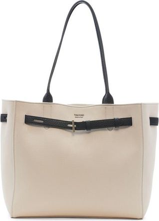 Tom Ford Medium Audrey Canvas Tote in Ecru/Black at Nordstrom
