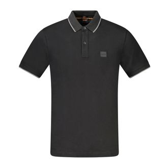 HUGO BOSS Hugo, Polo Shirts, male, Black, Size: 2XL Short Sleeve Polo Shirt Black