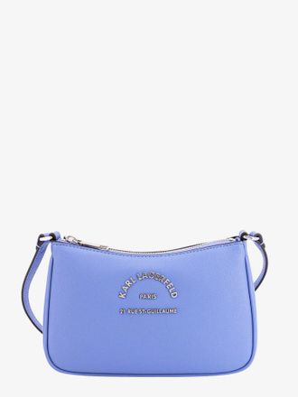 Karl Lagerfeld Borsa a tracolla in pelle con logo frontale in metallo - KARL LAGERFELD - gender_Woman