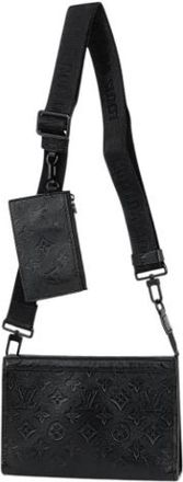 Louis Vuitton Pre-owned Monogram Shadow Shoulder Bag - Heren - Vintage Schoudertas - Zwart - ONE Size - Vintage