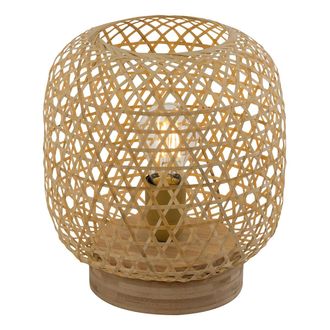 Globo Lighting L&aacute;mpara De Mesa - Mirena - Natural - Bamb&uacute; - &Oslash; 24cm - E27 - Globo