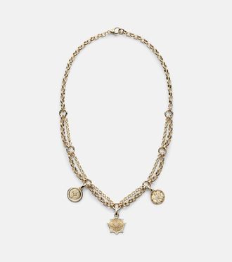 Foundrae Vivacity, Internal Compass & Reverie 18kt gold necklace with diamonds