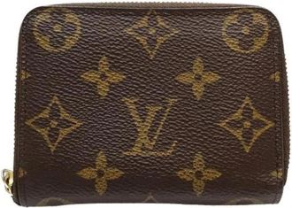 Louis Vuitton Pre-owned Vintage Monogram Coin Purse - Dames - Vintage Accessoires - Bruin - ONE Size - Vintage