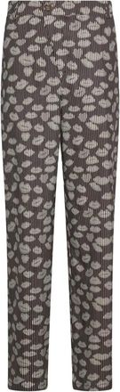 Silvian Heach All-over Graphic Broeken - Dames - Straight fit broeken - Bruin - L - Broeken