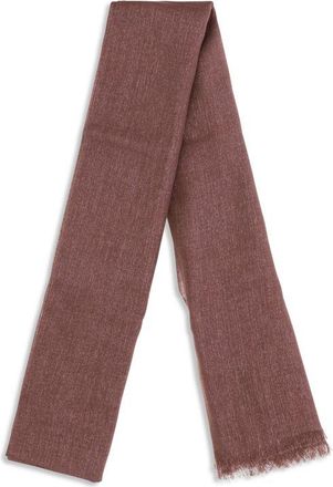 Brunello Cucinelli Silk and Cashmere Scarf - Bordeaux