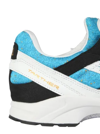 Comme Des Gar&ccedil;ons Mix Fabric Sneakers - Blue