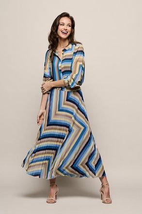 Mart Visser Lara Plisse Rok Blauw / Multi