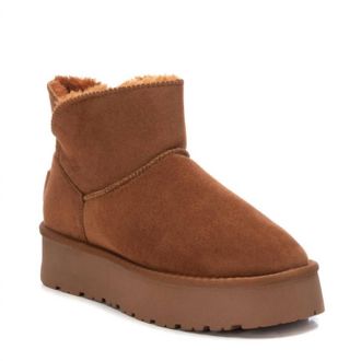 Xti Womens Suede Winter Boots In Camel