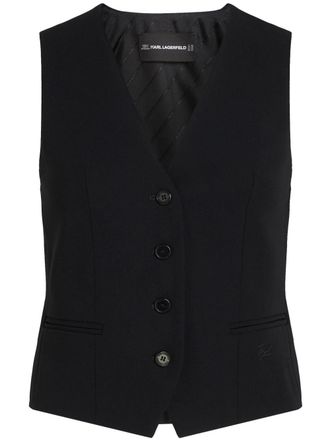 Karl Lagerfeld tailored waistcoat - Black