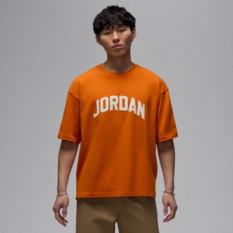 Nike Jordan Mens Jordan Flight Essentials T-Shirt in Orange | HQ8935-805