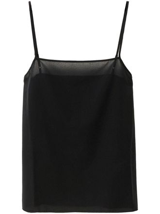 Fabiana Filippi georgette cami top - women - Polyester - 42 - Black