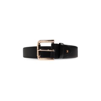 Max Mara Esodo Leren Riem - Dames - Riemen - Zwart - M - Leer - Accessoires