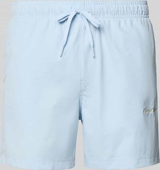 Jack & Jones Jack & Jones Badehose mit Label-Stitching Modell MAUI in Hellblau, Gr&ouml;&szlig;e XXL