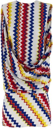 Missoni Short Dresses, female, Multicolor, S, Peplos Dress