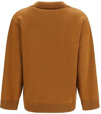 Valentino Womens Brown Cashmere Sweater Clothing