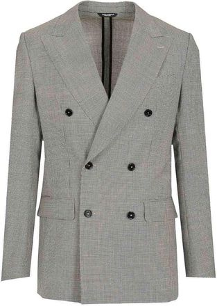 Dolce & Gabbana Linen Double-Breasted Jacket