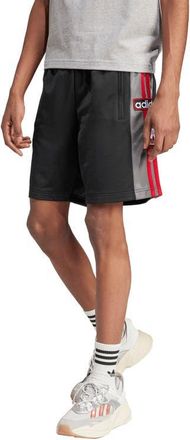adidas Adibreak Recycled Polyester Shorts in Black/grey/scarlet at Nordstrom, Size X-Large