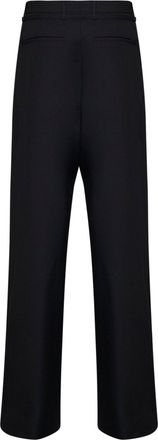 Dries Van Noten Womens Trousers Peacha Black Wool