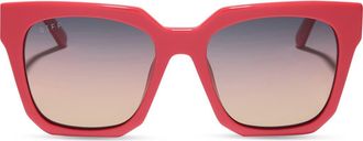 DIFF Eyewear Ariana 54mm Gradient Square Sunglasses in Sunset /Twilight Gradient at Nordstrom