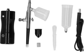 OEM Kit De Aer&oacute;grafo Inal&aacute;mbrico, Cargador Usb Port&aacute;til, Juego De Pistola De Pintura En Aerosol Para Dise&ntilde;o De Tatuajes, Pintura Y Decoraci&oacute;n De Pasteles