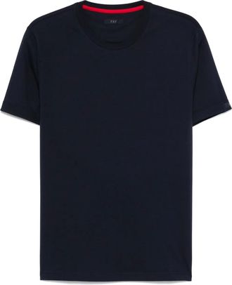 Fay cotton T-shirt - men - Cotton - S - Blue