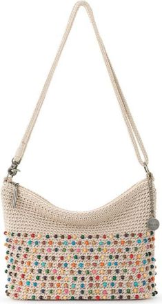 The Sak Lumi Covertible Crossbody Hand Crochet Bag in Ecru Multi Beads at Nordstrom