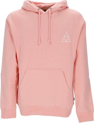HUF Koraalroze hoodie met kangoeroezak - Heren - Hoodies - Roze - L - Katoen - Hoodies & sweatvesten