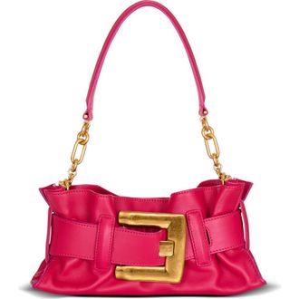 Balmain Mini Anthem Shoulder bag in calfskin leather in Pink at Nordstrom