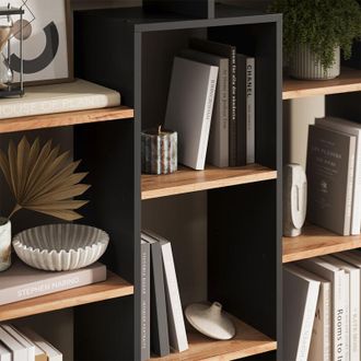 Vicco Separador De Ambientes, Antracita/roble Dorado, 107.2 X 143 Cm, Vicco