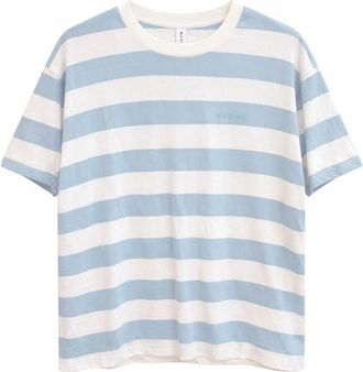 Mazine Bold Striped T-Shirt f&uuml;r Damen | wei&szlig;/grau