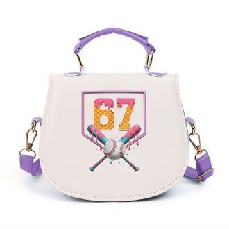 Generic ZXCVWWE 67 Handbag,Funny 67 Ice Cream Handbag,Santa Says SixSeven Crossbody Bag,Cute Six Seven Ice Cream Drip Bags,Funny 6 7 Meme,Novelty Six Seven Gi
