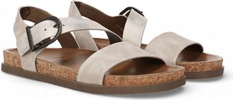 Blowfish Womens Cloud Silver Footbed Strappy Flat Sandals - Lance