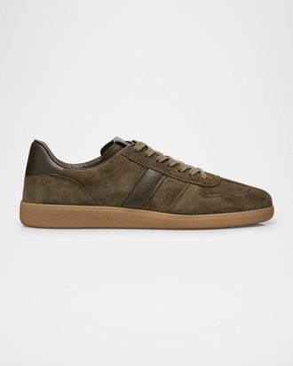 Tom Ford Mens Archer Suede Low-Top Sneakers