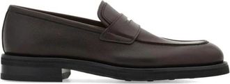 Ferragamo Stefano Penny Loafers - Heren - Loafers - Zwart - 43 EU - Leer - Schoenen