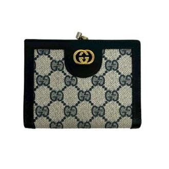 Gucci Pre-owned Wallets, female, Blue, Size: ONE SIZE Pre-owned Leather PVC Bifold Wallet