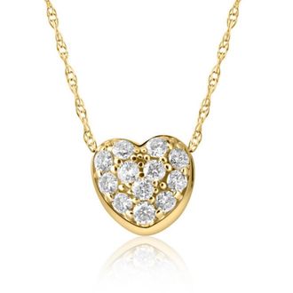 Pompeii3 1/4Ct Diamond Petite Diamond Pendant Necklace in 14k White, Yellow, or Rose Gold
