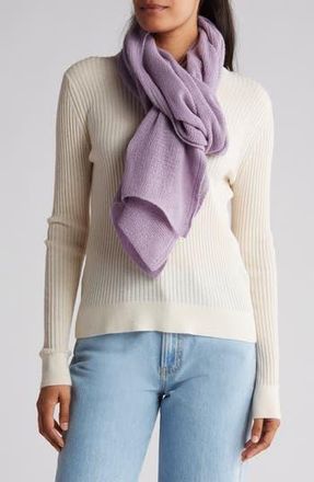 Portolano Cashmere Knit Wrap Scarf in Light Purple at Nordstrom Rack