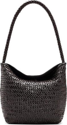 Madewell The Handwoven Shoulder Bag Womens Handbags Coffee Bean, Leather