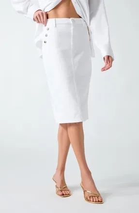 Guess Riley Pencil Skirt in White at Nordstrom, Size 29