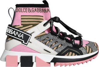 Dolce & Gabbana Multikleur Sorrento Sokken Logo Sneakers Schoenen