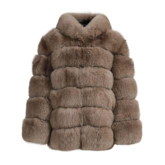 Wanan Luxury Adele Fox Fur Jacket