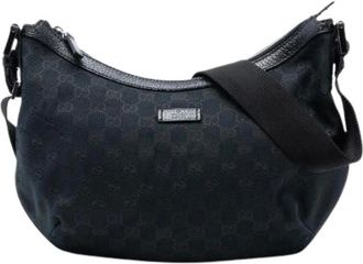 Gucci Pre-owned Cross Body Bags, female, Black, Size: ONE SIZE Pre-owned Leather gucci-bags