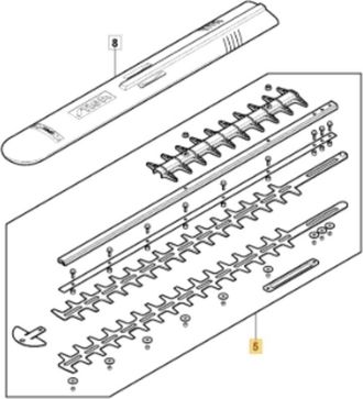 STIGA Sports Cuchilla Cortasetos Modelos Ht900e Sht900ae Original Stiga 118811337/0