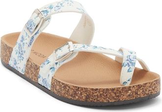 Top Moda Amara Toe Loop Sandal in White Pu at Nordstrom Rack, Size 6.5