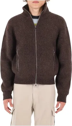 Officine G&eacute;n&eacute;rale C&aacute;rdigan Florys con cremallera completa - Knitwear - Hombre - Marr&oacute;n - L