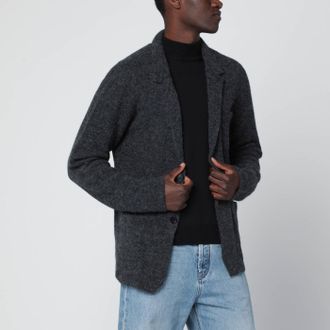 Roberto Collina Anthracite Grey Jacket Style Cardigan