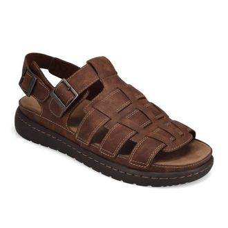 Dockers Mens Sorrento Tumbled Full Grain Sling Back Buckled Sandal