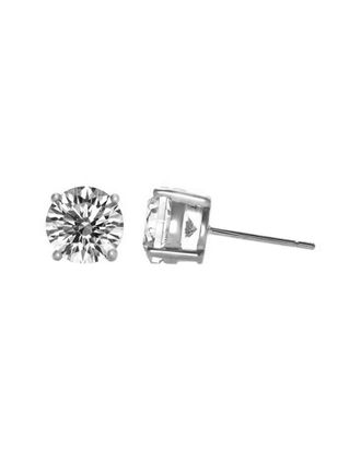 Genevive Silver Cz Earrings