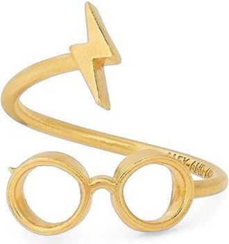 Alex and Ani Harry Potter (TM) Glasses Ring Wrap Super in Gold at Nordstrom, Size 7