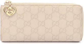 Gucci Ivory Leather Long Wallet (Bi-Fold) (Pre-Owned)